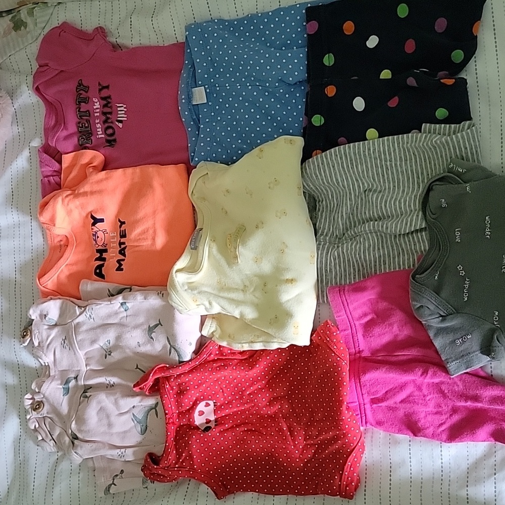 B12 NOT SO MYSTERY BOX 10 Piece Bundle of 0-3 months baby girl clothes